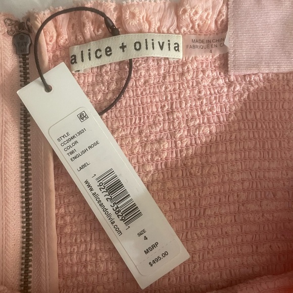 Alice + Olivia Jocelyn Smocked Mini Dress NWT - Picture 12 of 12